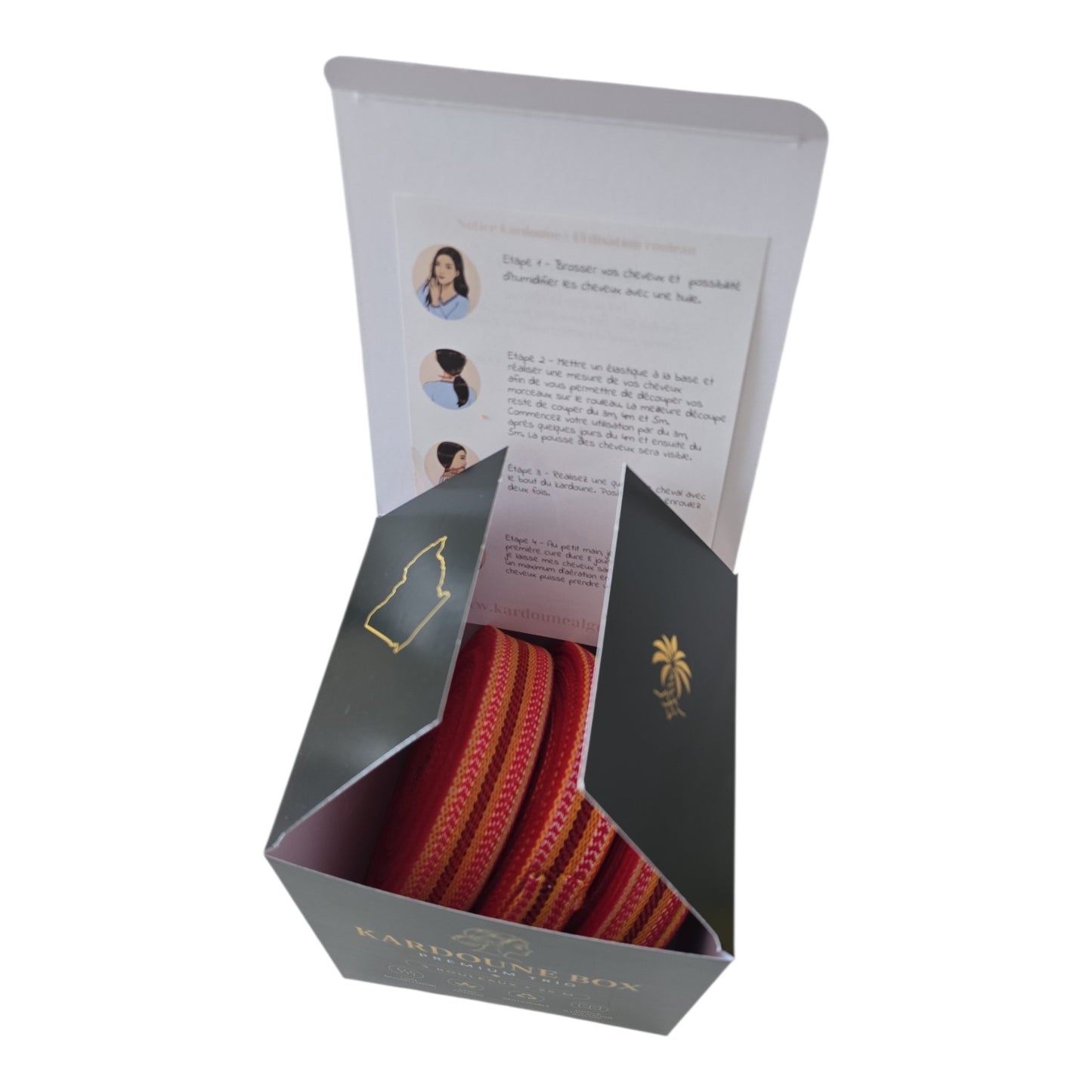 Kardoune Box Trio – 3 Rouleaux de 25 m – Lissage Sans Chaleur – Coffret Premium